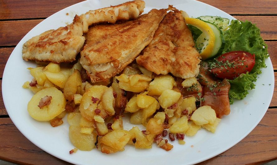 Bratkartoffelauflauf mit Schnitzel