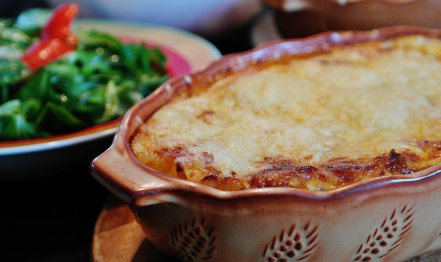 Lasagne mit Spinat und Räucherlachs